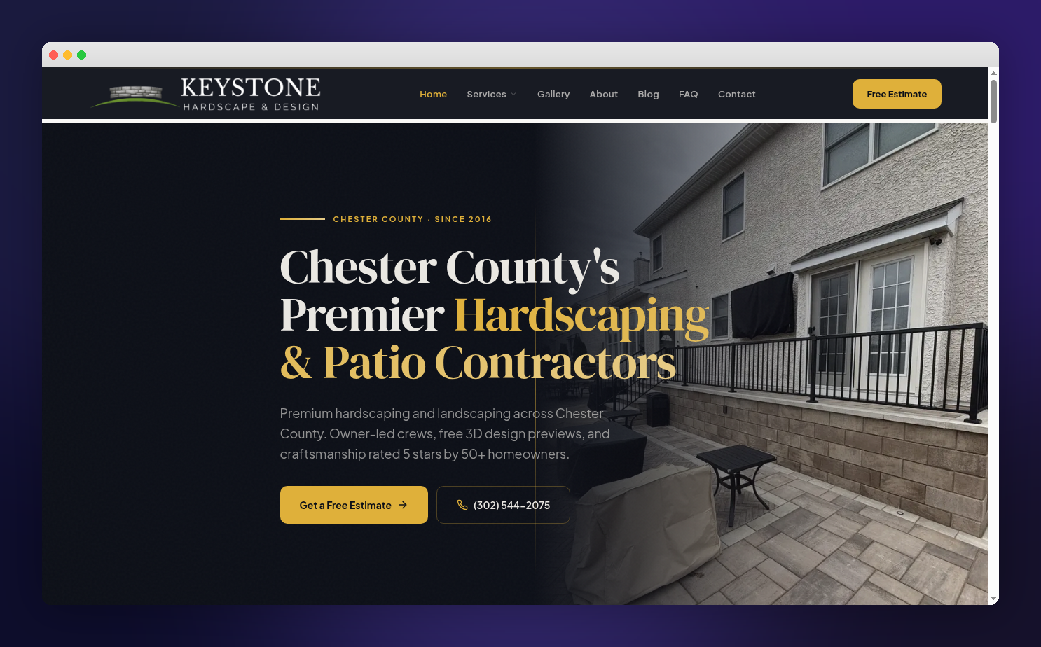How We Built a Lead-Generating Website for Keystone Hardscape & Design